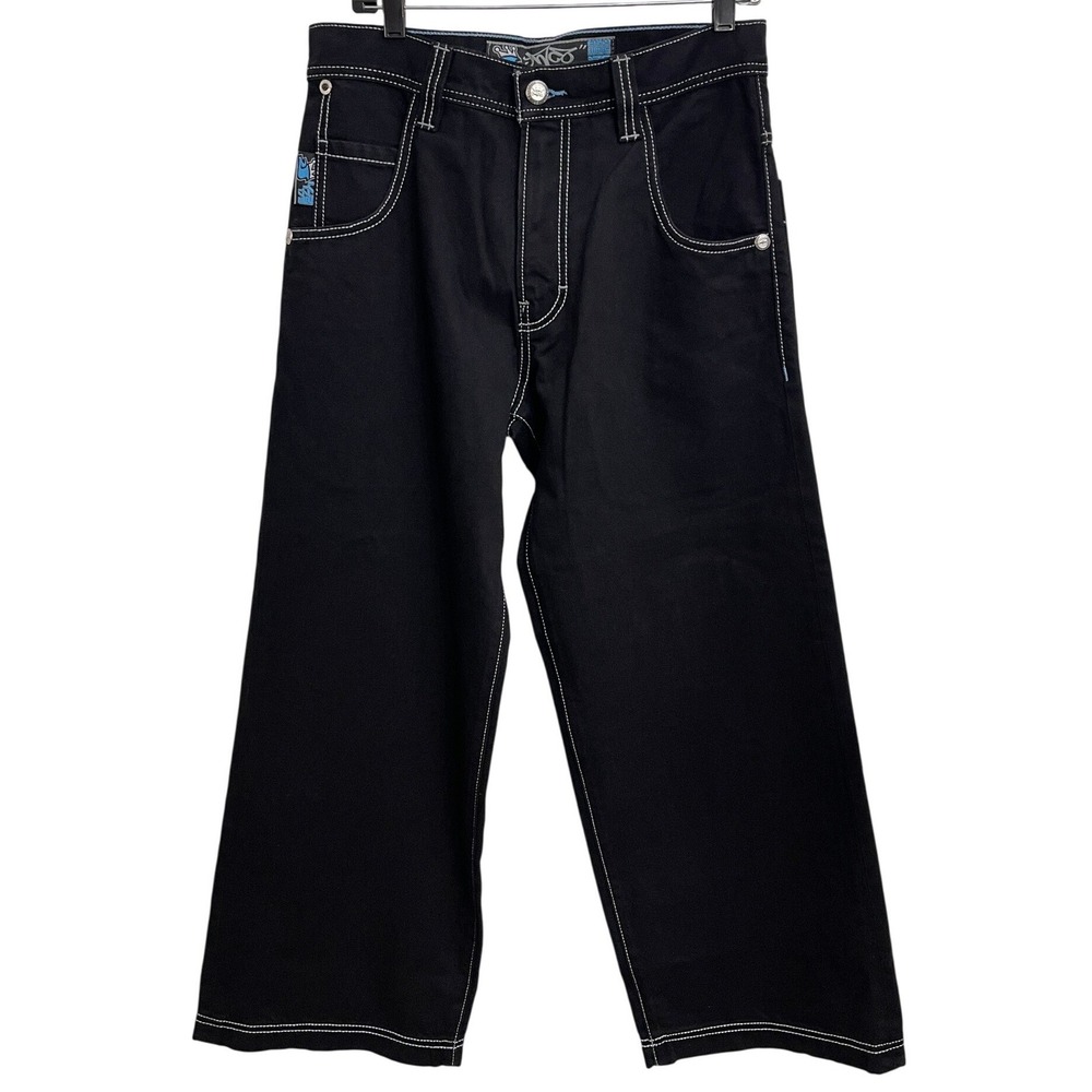 JNCO Easy Wide 179 Black Jeans 30x30 Ultra Wide‎ Leg Baggy Y2K Skater Rave